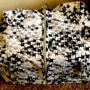 Black and White Patterned Jacket